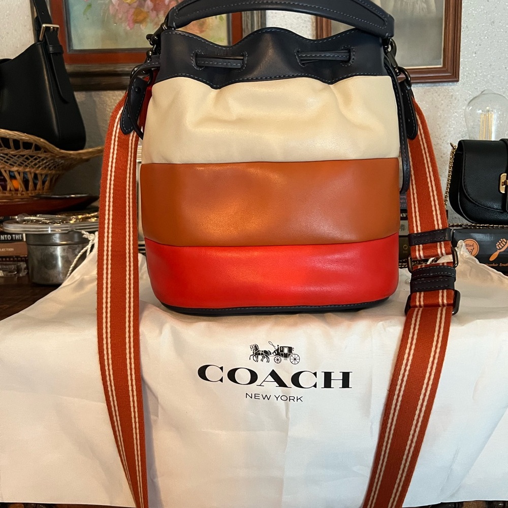 Coach Multicolor Leather Bucket Bag - Picture 2 of 5